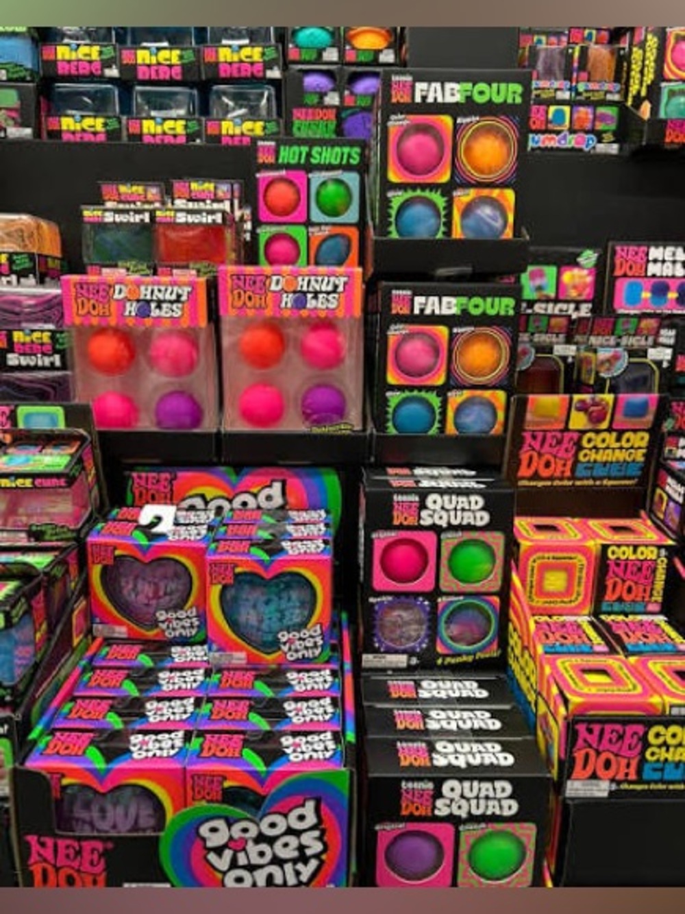 Quad Squad Neon Stress Balls - Pink & Green